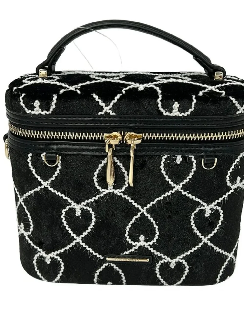 Samantha Vega Kuromi Collection Black White Polyester Vanity Bag